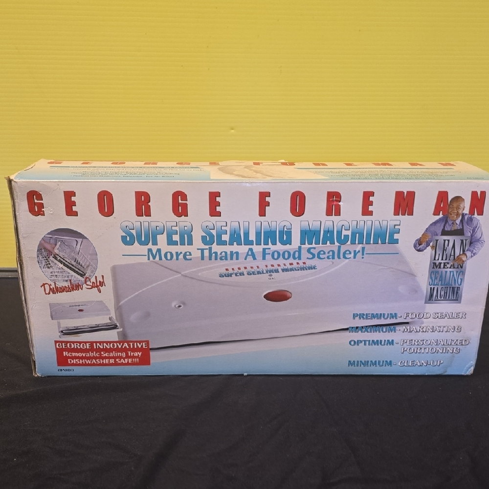 George Foreman White Super Sealing Machine
